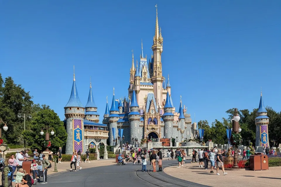 Cinderella Castle at Walt Disney World's Magic Kingdom, where Cinderella's Royal Table is