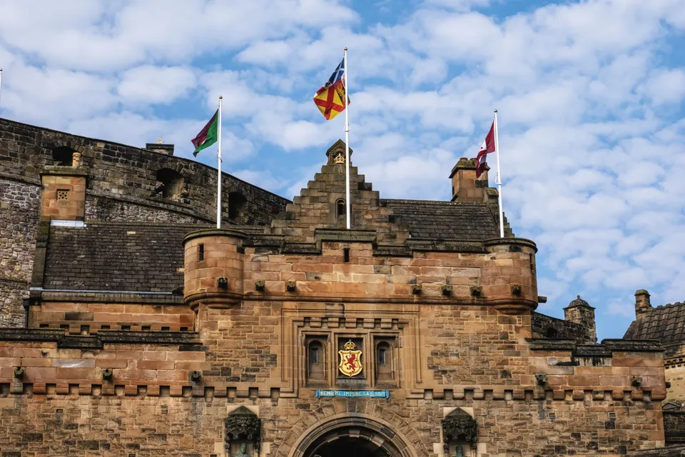The gatehouse of Edinburgh Castle, at the top of the Esplanade where the Tattoo is staged
